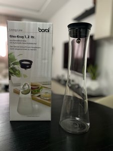 carafe en verre borosilicate 1.2 litre